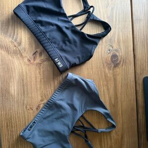 Women's Sports Bra - Black & Gray